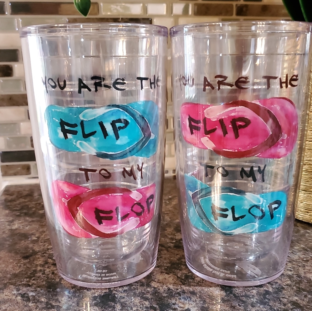 Tervis Tumblers 16 oz Set Of 2 Beach Themed, You A